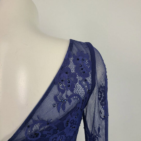 Sheri Hill Two Piece Floral Skirt Lace Top Size S/M - Picture 10 of 16